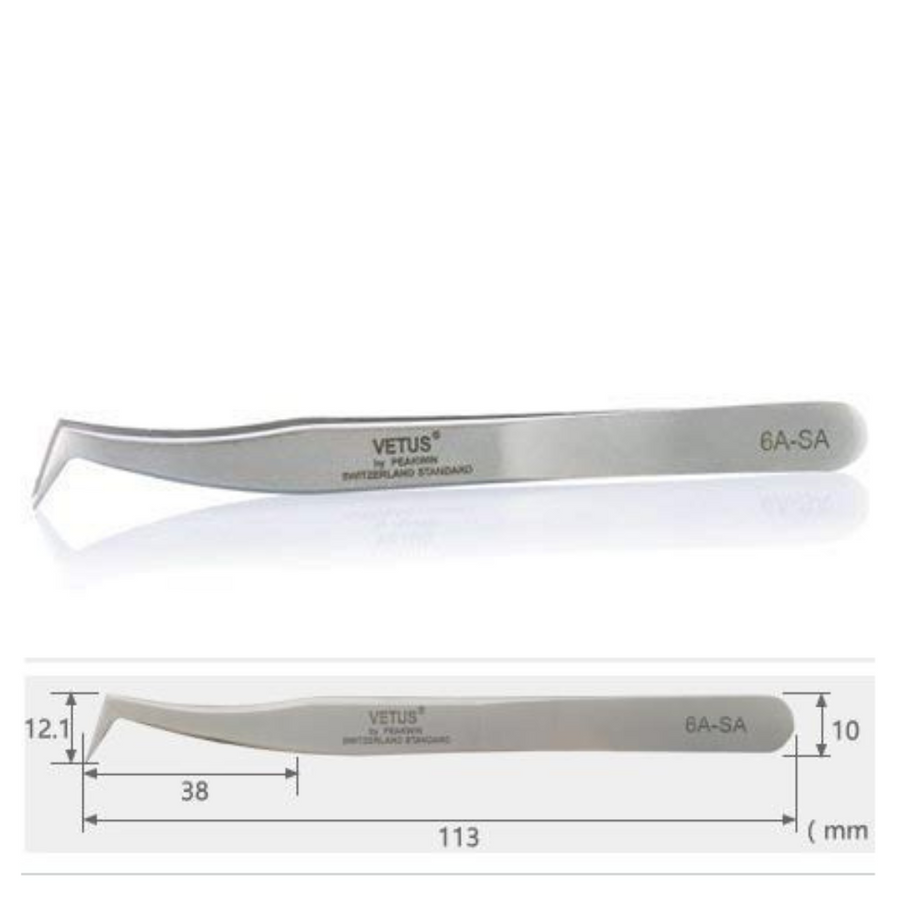 Vetus 6A-SA Eyelash Extension Tweezer